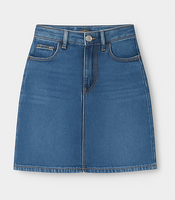 Classic denim A-line skirt