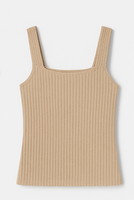 Rib-knit tank top
